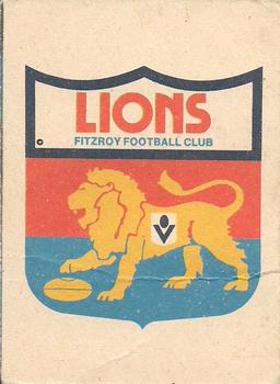 1987 Scanlens VFL #44 Fitzroy Lions Back